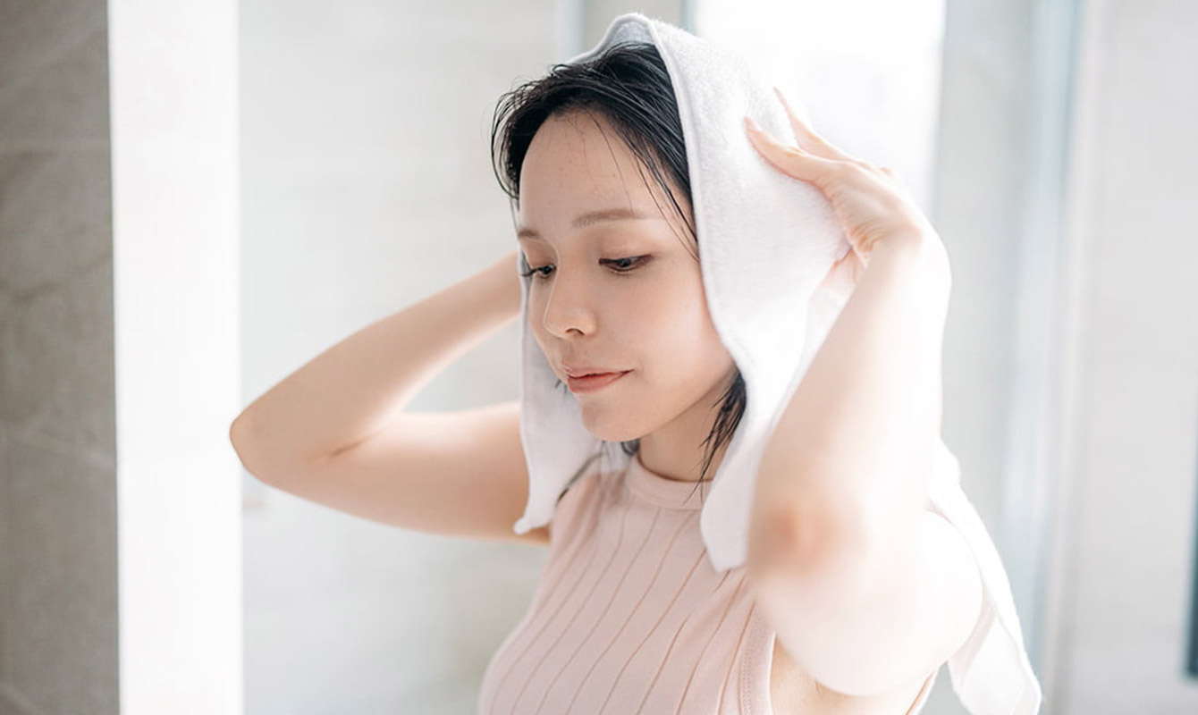 寝癖がつくのを予防する方法