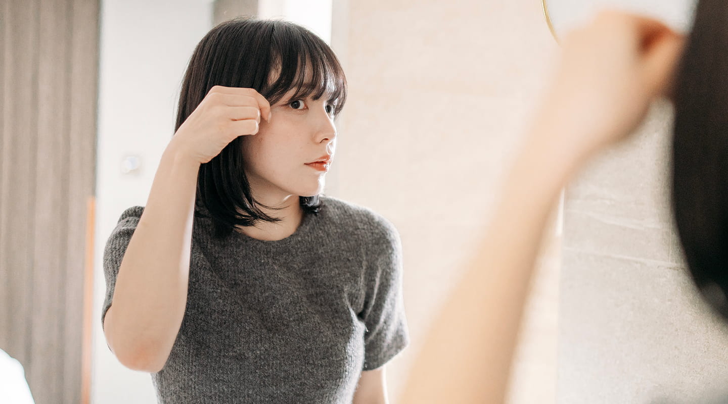 前髪のスタイリング方法