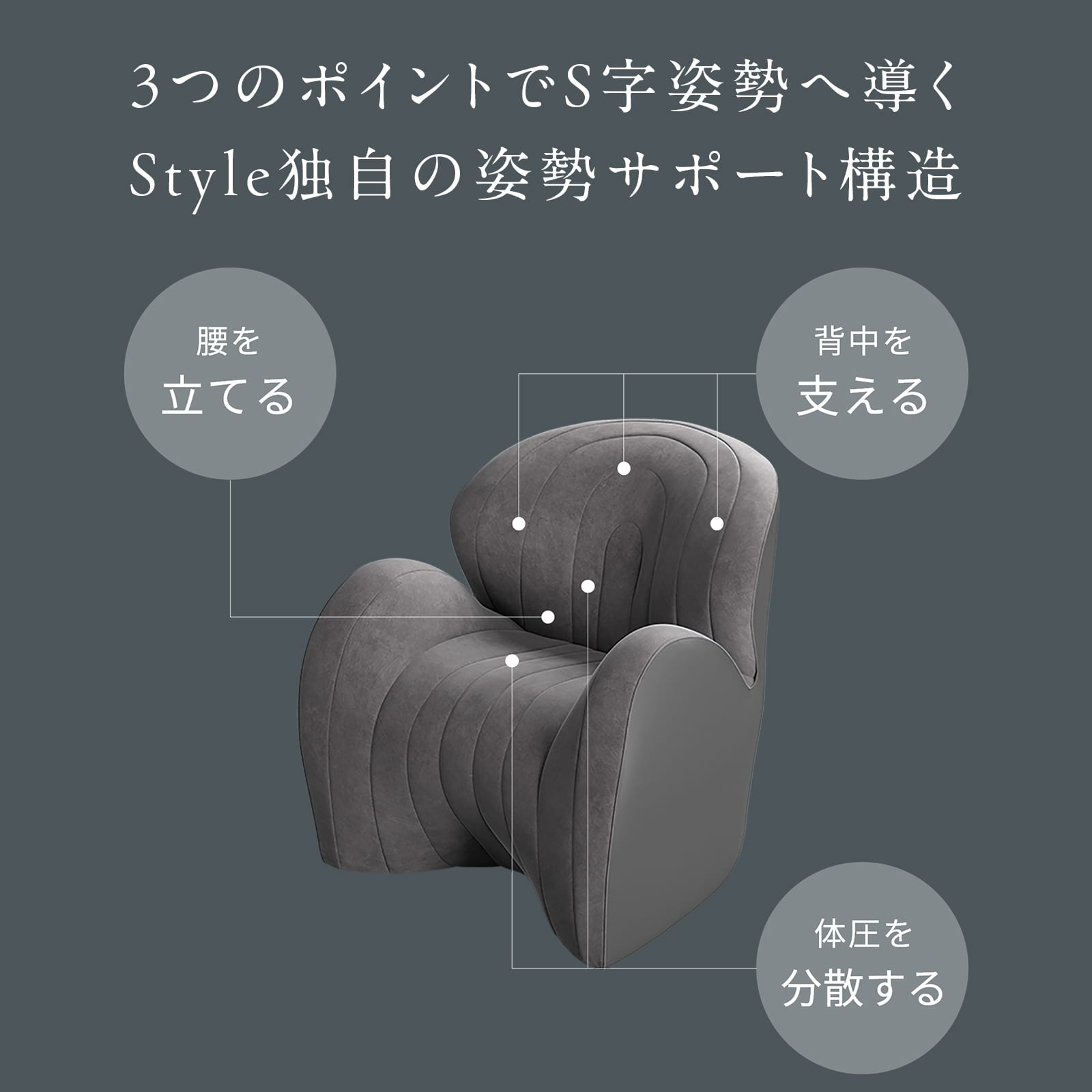 スタイル ソファ ダブルエル(1人掛け) アイボリー