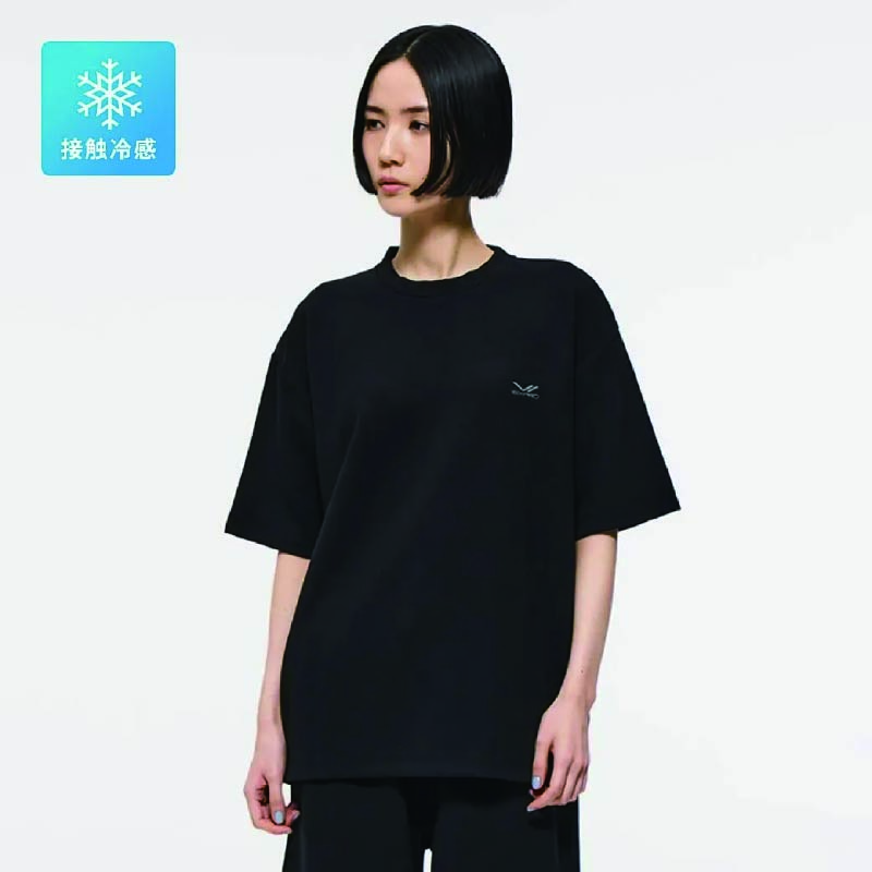 シックスパッド リカバリーウェア オーバーサイズTシャツ ブラック S & シックスパッド リカバリーウェア ジョガーパンツ ブラック S & ギフト巾着バッグセット