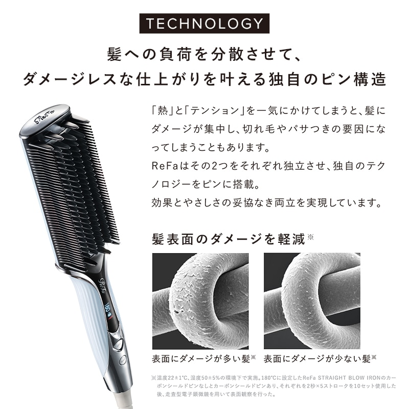 【ReFaギフトラッピングセット S+】リファストレートブローアイロン(ブラック)