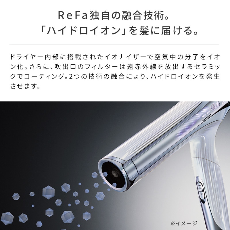 【ReFaギフトラッピングセット S+】リファビューテック ドライヤースマート ダブル(ホワイト)