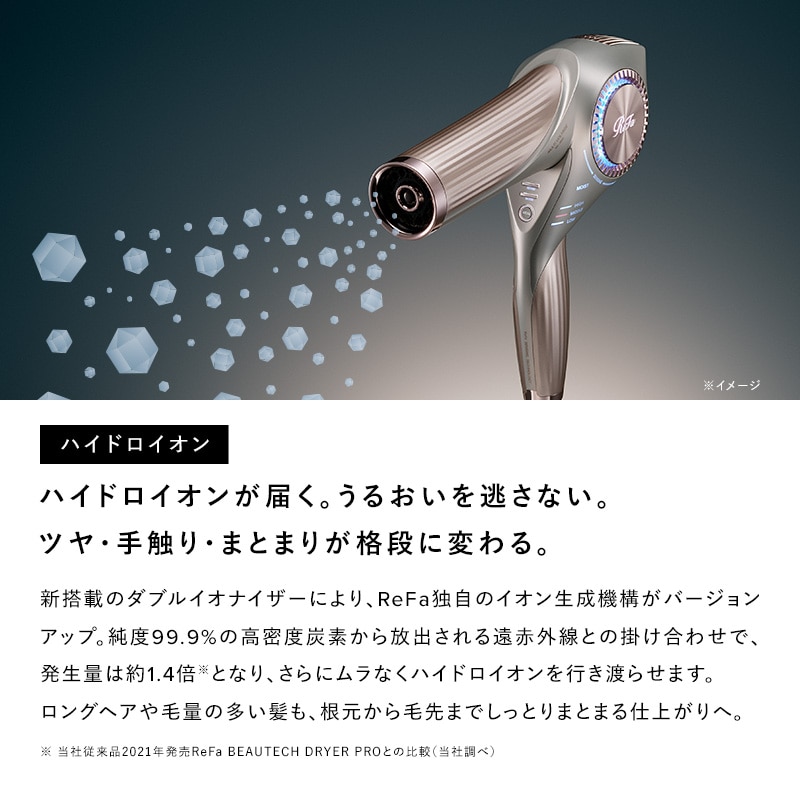 【ReFaギフトラッピングセット M】リファビューテック ドライヤー BX W