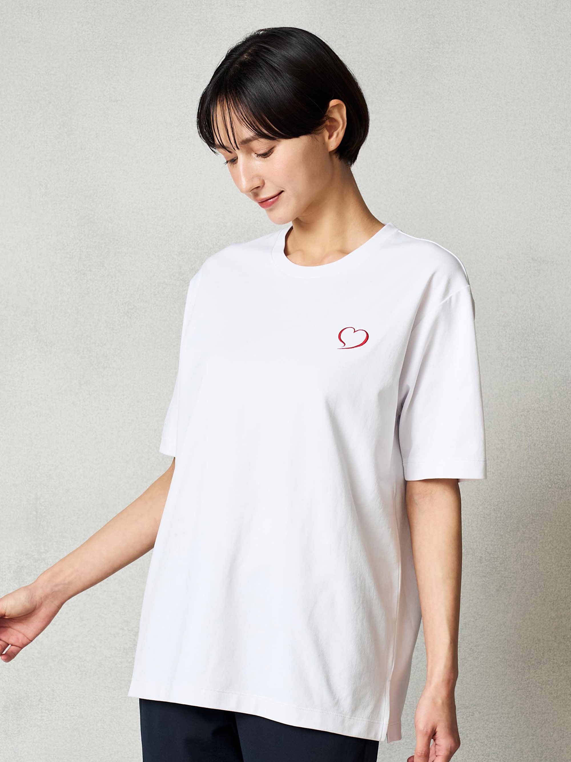 コンフォートジャージー クルーネックTシャツハートコレクション　Aira#3