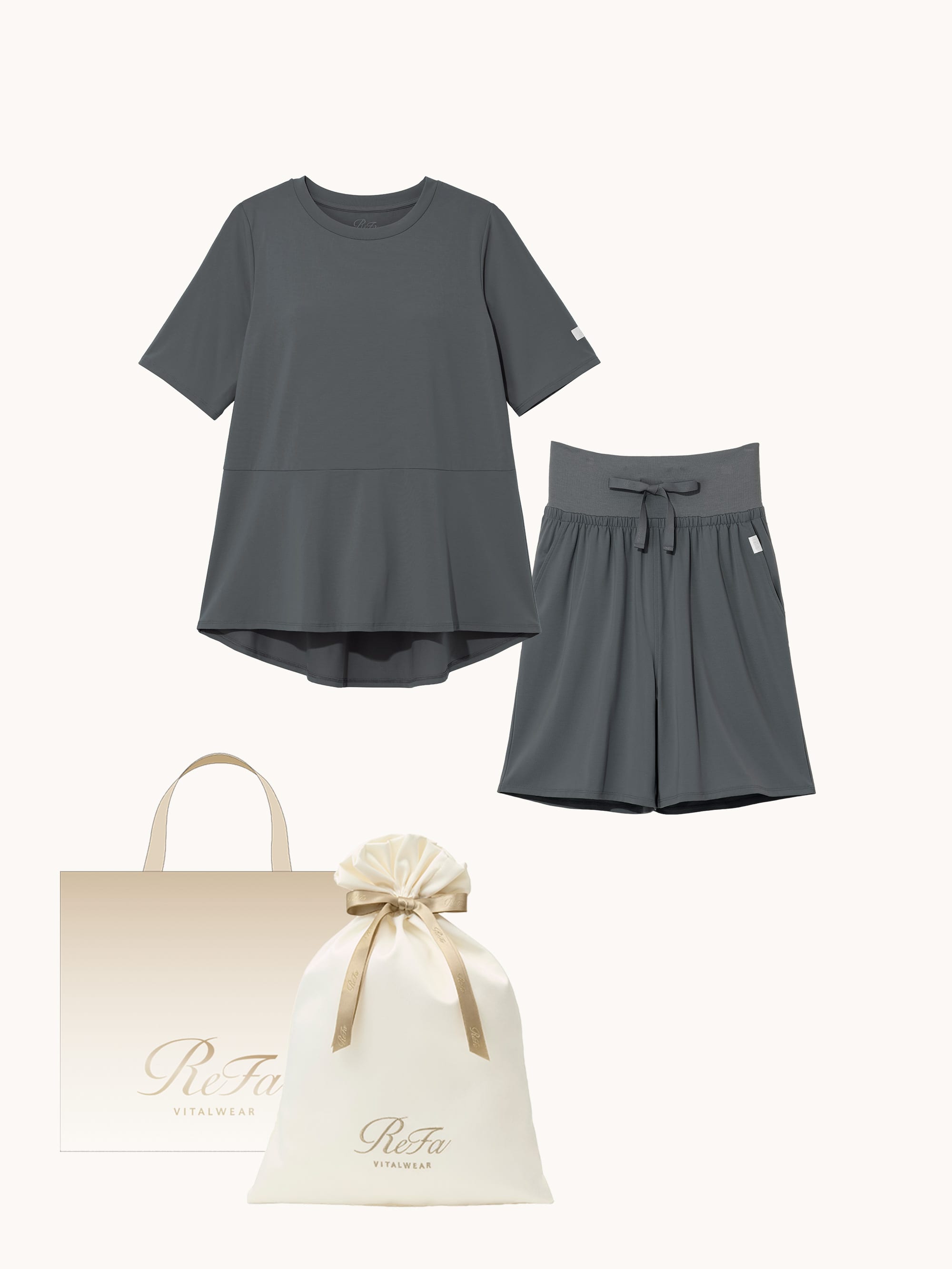 ［ギフトセット］ストレッチスムース ショートスリーブプルオーバー&ストレッチスムース ショートパンツ/WOMEN