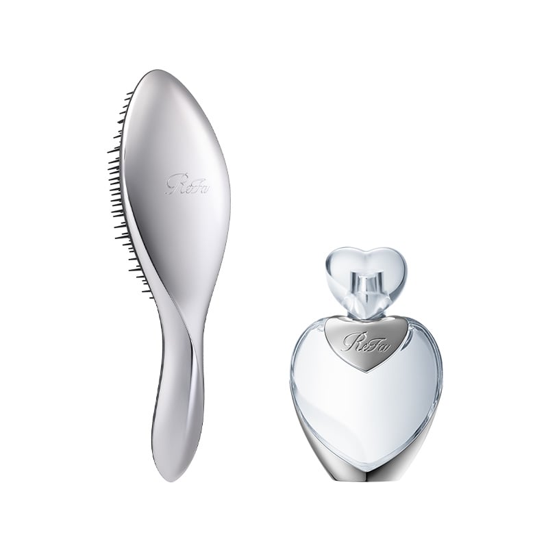 リファエールブラシ（シルバー） & リファハートヘアフレグランス 30mL シルバー
