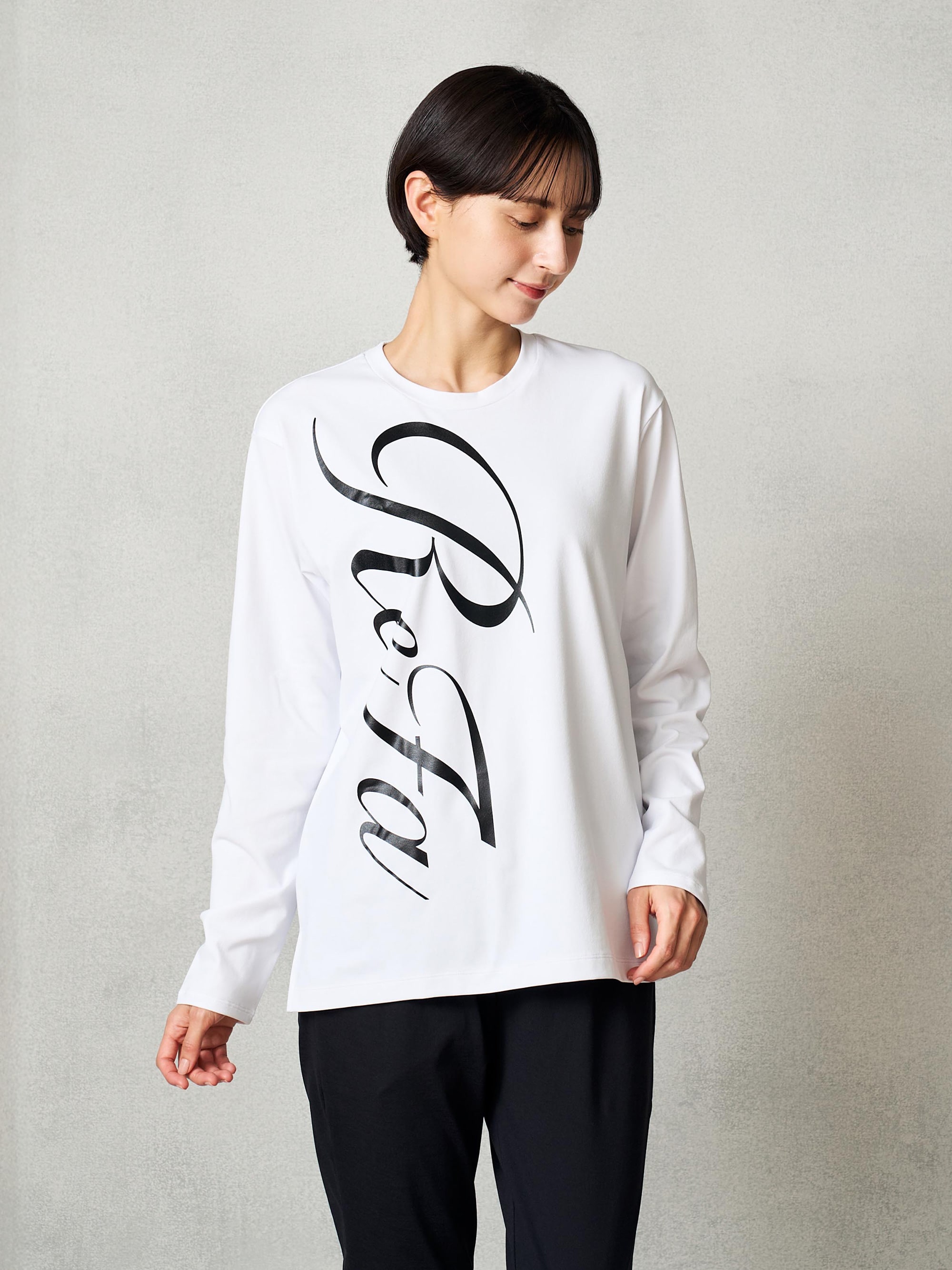コンフォートジャージー クルーネックロングTシャツリファロゴ