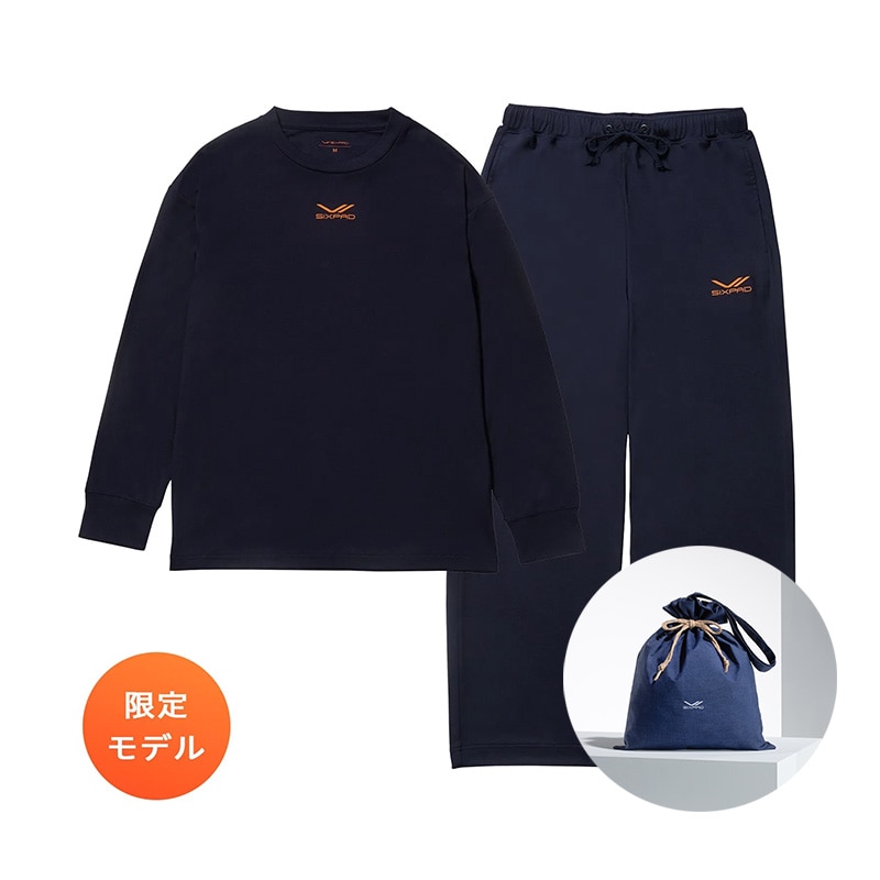 シックスパッド リカバリーウェア スリープ(限定モデル)上下セット S ＆ ギフト巾着バッグセット