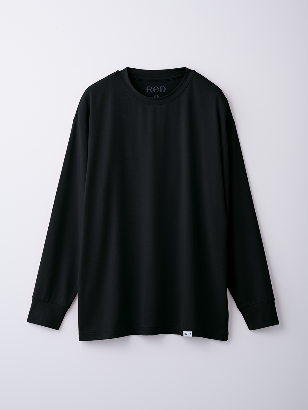 ReD ぐっすりパジャマ ベーシック プルオーバー長袖&ジョガーパンツ上下セット ブラック 3L ブラック 3L