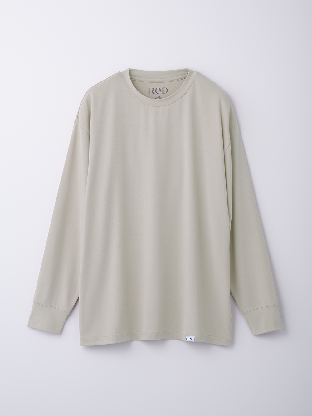 ReD ぐっすりパジャマ ベーシック プルオーバー長袖&ジョガーパンツ上下セット ライトグレー L ライトグレー L