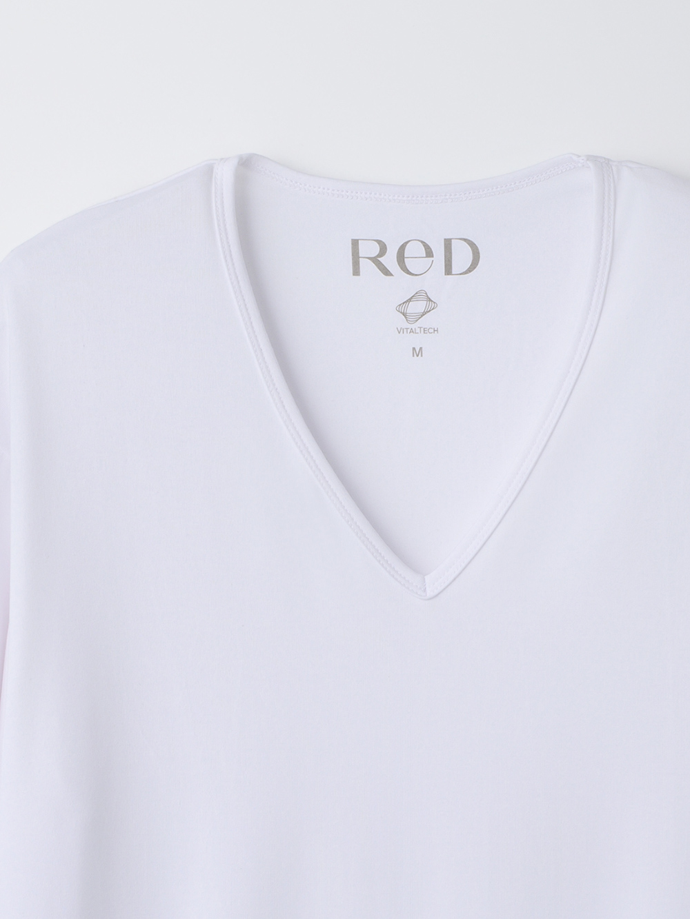 ReD バイタルテック Vネックインナー長袖 ホワイト 3L ホワイト 3L