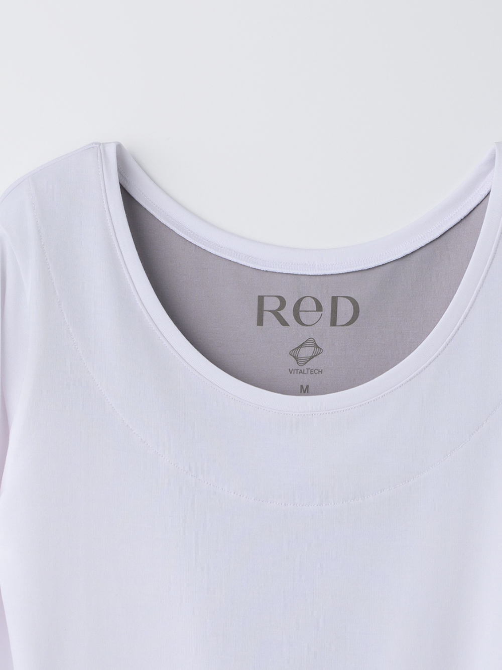 ReD バイタルテック Uネックインナー長袖 肩・腰コリ改善 ホワイト S ホワイト S