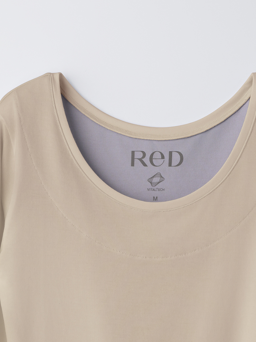 ReD バイタルテック Uネックインナー長袖 肩・腰コリ改善 ベージュ 3L ベージュ 3L