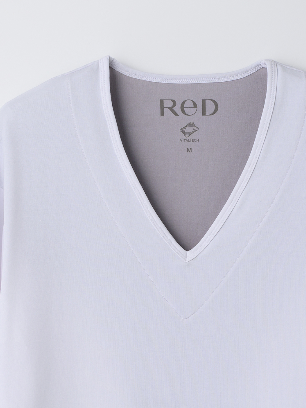 ReD バイタルテック Vネックインナー長袖 肩・腰コリ改善 ホワイト S ホワイト S
