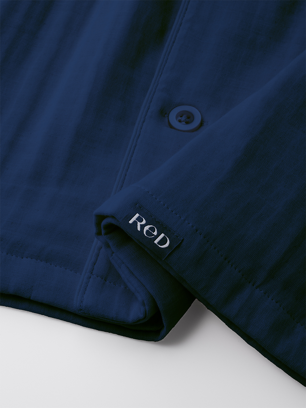 ReD ぐっすりパジャマ オーガニックコットン 長袖ロングパンツセット ネイビー L ネイビー L