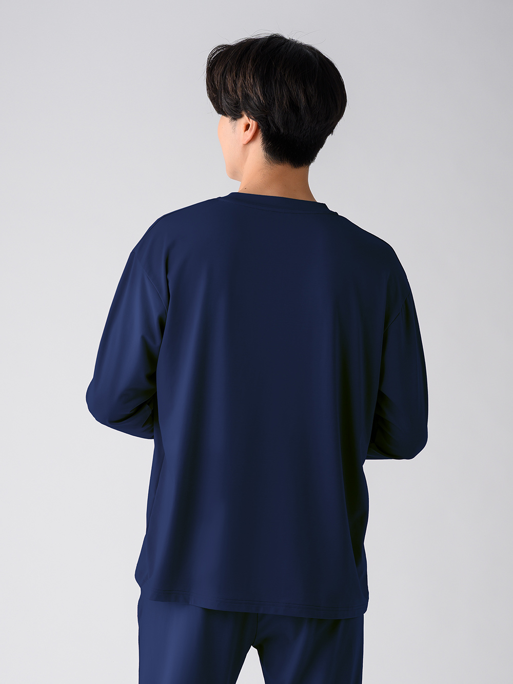 ReD ぐっすりパジャマ ベーシック プルオーバー長袖 ネイビー M ネイビー M