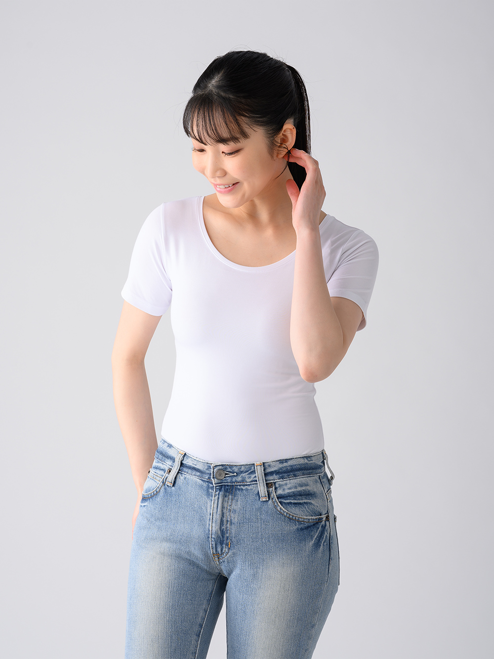 ReD バイタルテック Uネックインナー半袖(COOL) ホワイト M ホワイト M