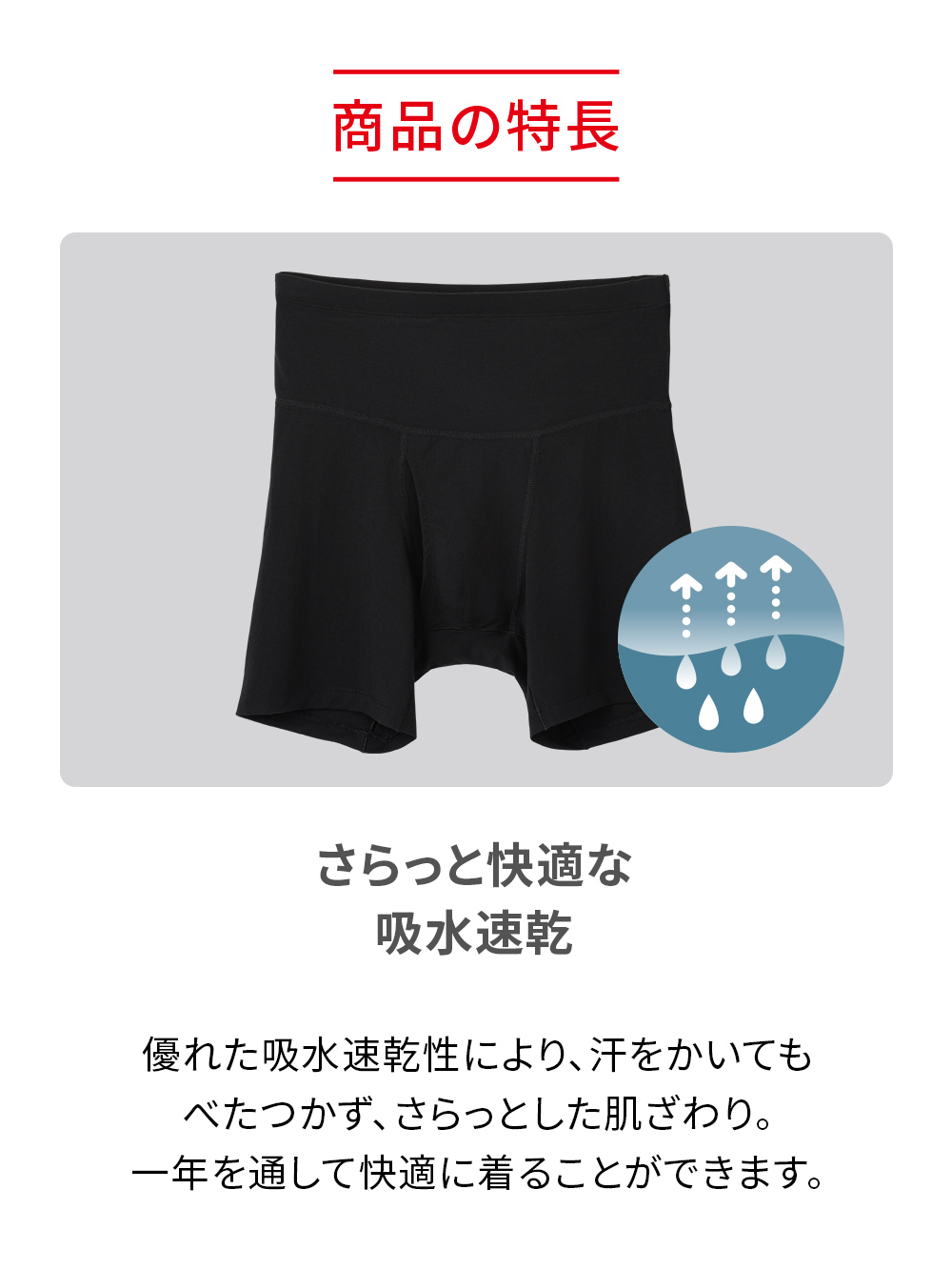 ReD バイタルテック ボクサーパンツ 腰集中 ブラック M ブラック M