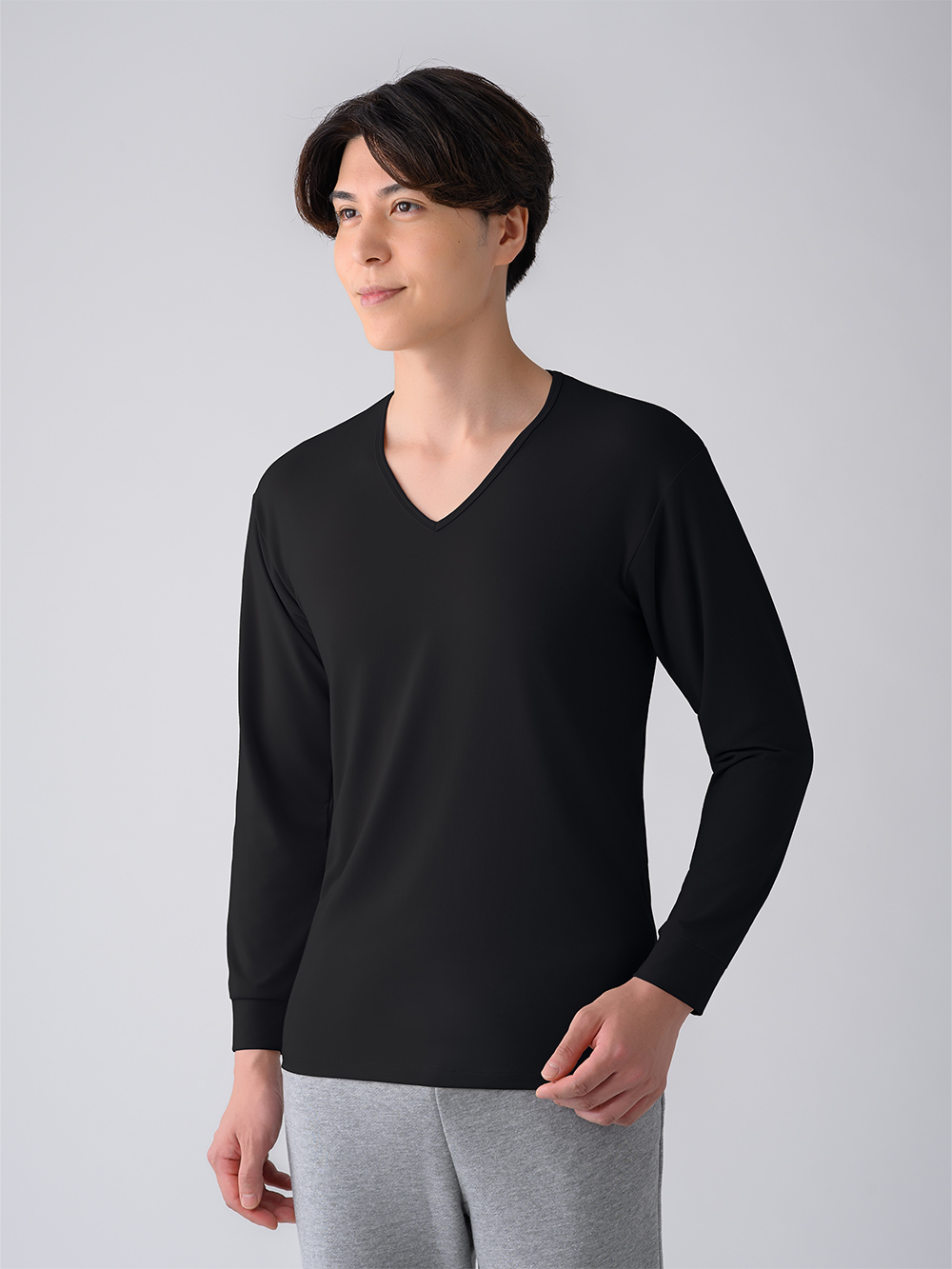 ReD バイタルテック Vネックインナー長袖 ブラック M ブラック M