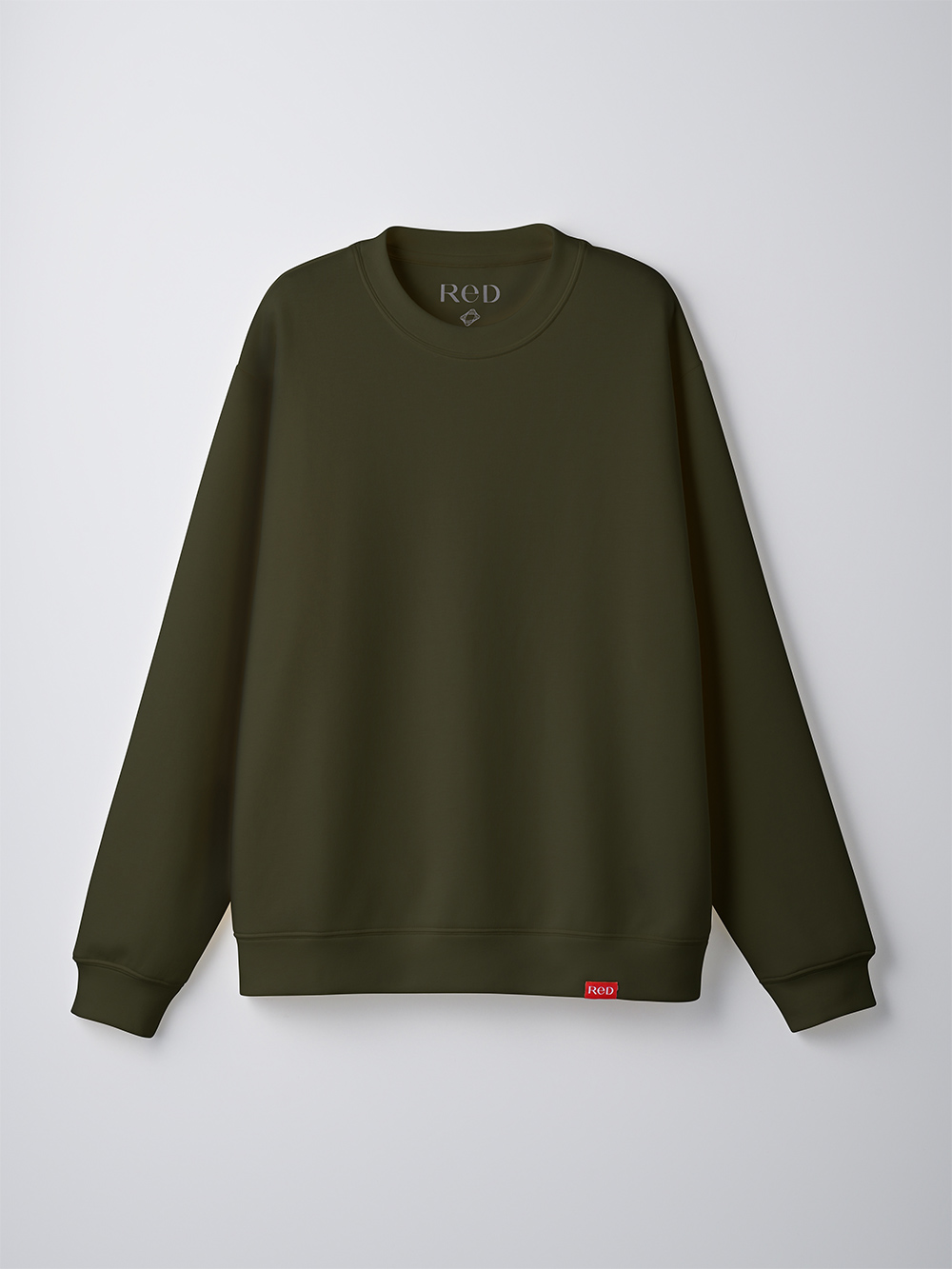 ReD バイタルテック ダンボールニット クルーネック長袖 カーキ M