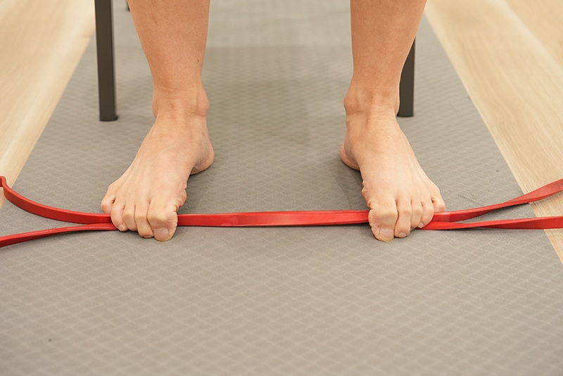 ゴムバンドを使ったトレーニング