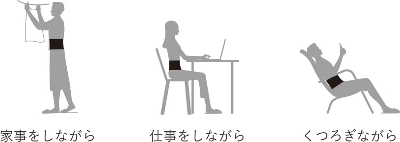 家事をしながら 仕事をしながら くつろぎながら