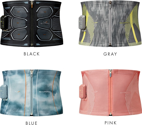BLACK GRAY BLUE PINK